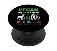Vegano per tutto | The Animals | Rain Forest Wild Life | Compa PopSockets PopGrip Adesivo