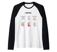 Vegano Vegetariano Regalo Benessere Animale Diritti Animali Non Sono Maglia con Maniche Raglan