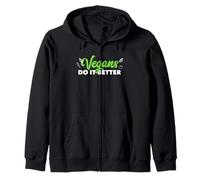 Vegans Do It Better Carino Divertente Vegetariano Senza Carne Felpa con Cappuccio