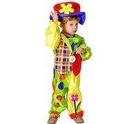 Vegaoo Costume da clown con fiori per bambino - XS 3-4 anni (92-104 cm)
