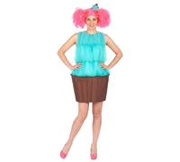 Vegaoo - Costume da Cupcake Turchese per Donna - Taglia UnicaCostume da Cupcake Turchese per Donna Taglia Unica