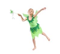 Costume fata verde bambina - Verde - M 7-9 anni (120-130 cm)
