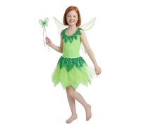 Costume fata verde bambina - Verde - M 7-9 anni (120-130 cm)