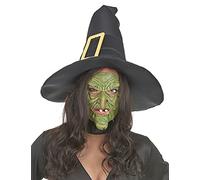 Vegaoo - Mezza Maschera da Strega Verde per Halloween - Taglia UnicaMezza Maschera da Strega Verde per Halloween Taglia Unica