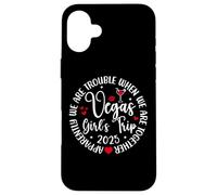 Vegas Girls Trip 2025 Crew We're Trouble When We're Together Custodia per iPhone 16 Plus