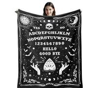 Vegas Ouija - Coperta da tavola 150 x 130 cm, regalo di compleanno gotico per donne/uomini, regali gotici/streghe, decorazioni natalizie per Halloween, regali di teschio horror, attrezzatura da caccia
