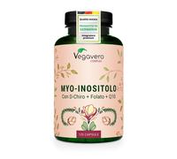 Vegavero Integratore INOSITOLO Myo & D Chiro Inositol Folato 5 MTHF Cromo Zinco