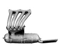 VEGAZ FTS-3 Marmitta per FIAT 850 Coupe (100) 850 Spider 850