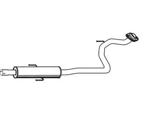 VEGAZ TS-393 Marmitta centrale