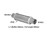 VEGAZ US-557 Silenziatore posteriore, universale