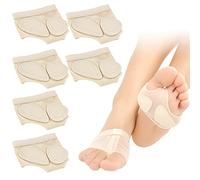 VEGCOO 3 paia di cuscinetti per piedi antiscivolo stringhe piede balletto dance dita pad danza cuscinetti avampiede cuscinetti metatarsali perizoma piede per danza cuscino piedi (S)