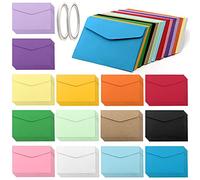 VEGCOO 70 Pezzi Buste Colorate, Carino Buste Piccole, 11,5 * 8 cm Mini Buste, Busta Della Cartolina, per Matrimoni, Feste, Compleanno, Regali e Biglietti di Auguri (14 Colori） (A)