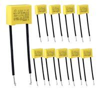 Vegena 10 Pezzi Condensatori Polipropilene Condensatori di Sicurezza 0,22µF 275V X2 Condensatore Polipropilene Condensatore LED Anti-Interferenza per Lampadina a LED Non in Uscita Anti-sfarfallio