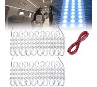 Vegena 120 Led Luci Abitacolo Auto 12v Luci Interne Per Furgoni Luce Interna Furgone Kit Plafoniere A Led, Con Cavo Di Prolunga, Luce Interna A Led Per Camion Camper Furgoni Barca