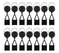 Vegena 14 Pezzi Porta Accendino Allungabile, Porta Accendino Clip Copertura Protettiva Accendino Accessori Per Fumatori Supporti Per Accendino Con Chiusura Retrattile (Nero)