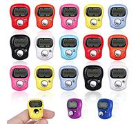 Vegena 18 Pezzi Contatori per Dita, Contatore Digitale per Dita, Contatori Elettronici per Dita Contatore di Giri, Mini Contatore Manuale Clicker Contatore per Dita per Inventario Sport Marketing Golf