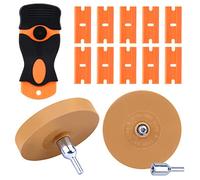 Vegena 2 Gomme in Pellicola Con Adattatore per Rimuovere Pellicole, per Auto, Con Raschietto e Lama in Plastica per Residui di Colla