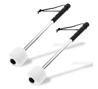 2 Pezzi Bacchette per Basso,Bacchette per Grancassa,Bacchette in Feltro di Lana Bacchetta per Grancassa Bacchette per Batteria