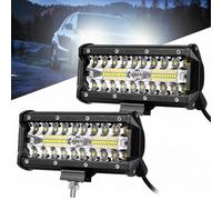 Vegena 2 Pezzi Faro Da Lavoro LED, Barra LED Fuoristrada, 7 Pollici Faretti Moto Supplementari, Faretti LED Auto Barra LED 12v LED Moto Per Auto, Suv, Camion, Trattore O Dispositivo Trattore Camion