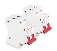 Vegena 2 pezzi Interruttore di sicurezza automatico, DZ47-40Z-2P, 1000V 40A, interruttore di protezione per fotovoltaico, interruttore di protezione DC, interruttore di isolamento DC solare per
