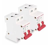 Vegena 2 pezzi Interruttore differenziale di sicurezza, DZ47-32Z-2P, 1000V 32A, interruttore di protezione del circuito fotovoltaico, interruttore di protezione del circuito DC, interruttore di