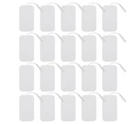 Vegena 20 cuscinetti per elettrodi, grandi elettrodi, 100 x 50 mm, set di elettrodi, elettrodi adesivi, riutilizzabili, con connettore da 2 mm, per dispositivi TENS e EMS