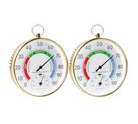 Vegena 2pcs Termometro Igrometro Analogico, Termoigrometro Di Precisione, Termoigrometro Misuratore Di Umidità Per Temperatura Termometro Per Esterno Termometro Analogico Per Interni Esterno