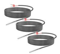 Vegena 3 Pezzi Sensore Di Temperatura, Pt1000 Sensore Sonda Impermeabile Con Cavo In Pvc Sonda Di Temperatura Per Tubi In Acciaio Inossidabile Per Il Monitoraggio Della Temperatura (3 Metri)