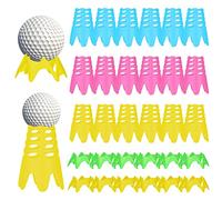 Vegena 30 tees da golf, simulatore di golf, in plastica, riutilizzabili, 2 misure, corto, lungo, da golf, per golf, per allenarsi, giardini, interni ed esterni, golfisti