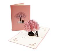 Vegena 3D Biglietti Auguri, Pop-up San Valentino Biglietti di Romantico Auguri Matrimonio Cartolina Inviti con bellissimi ritagli di carta per Compleanno Romantico San Valentino Anniversario Nozze