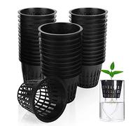 Vegena 80 pezzi Net Pot idroponica, 8 cm, vaso a rete idroponica, vaso in plastica idroponica, vaso per piante acquatiche, vaso per piante da giardino, balcone