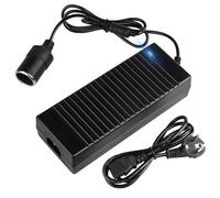 Vegena Adattatore di alimentazione da auto, 220 V a 12 V 15 A, trasformatore di corrente, alimentatore di rete, inverter accendisigari per frigoriferi auto, frigoriferi, riempitivo pneumatici