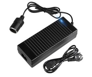 Vegena Adattatore di alimentazione da auto, 220 V a 12 V 15 A, trasformatore di corrente, alimentatore di rete, inverter accendisigari per frigoriferi auto, frigoriferi, riempitivo pneumatici