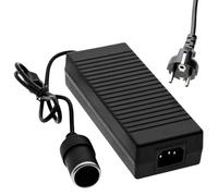 Vegena Adattatore di alimentazione per auto, convertitore di tensione da 220 V a 12 V, 180 W/15 A, adattatore per inverter con presa accendisigari, per scatola frigorifero, aspirapolvere auto,