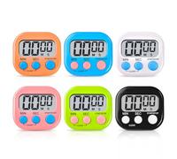 Vegena Cronometro magnetico da cucina, 6 pezzi, timer da cucina, digitale, conto alla rovescia, cronometro da cucina con LCD, allarme forte, timer digitale da cucina, cronometro magnetico per cucina,