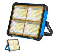 Vegena Faro Led Ricaricabile, 100W Solare Luce Lavoro, Faretto Led Portatile Usb, Proiettore Ricaricabile Ricaricabile Per Campeggio, Officina, All'aperto, Garage, Cantina, Emergenza