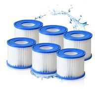 Vegena Filtro di ricambio per vasca idromassaggio, confezione da 6 cartucce filtranti per vasca idromassaggio, filtri VI compatibili con Bestway Lay-Z Spa, 90352E 58323E 58323 90427E