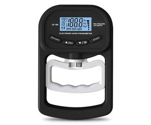 Vegena Misuratore di forza manuale digitale, manometro da 198 libbre/90 kg, dinamometro automatico manuale, display a LED e cavo di ricarica USB, design ergonomico (nero)