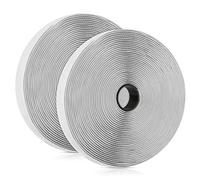 Vegena Nastro Autoadesivo, Nastro Adesivo forte Hook e Loop Strisce Tessuto Biadesivo Fissaggio di fissaggio posteriore extra forte Nastro riutilizzabile per Lavori Manuali e DIY(8M Bianco)