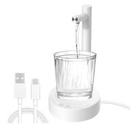 Vegena Pompa Per Bottiglie D'acqua, Dispenser Di Acqua Intelligente, Distributore D'acqua Da Tavolo, 6 Livelli Usb Ricarica Automatica Pompa Per Acqua Portatile For Casa Ufficio Esterno (Bianco)
