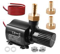 Vegena Pompa Sommersa: Pompa d'Acqua Mini DC24V a Azionamento Diretto, Portata 800 L/H, Per Acquari, Stagni e Fontane (Nero)