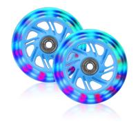 Vegena Ruote Luminose per Monopattino, 2 Pezzi, 100 mm, ABEC, 9 Cuscinetti a Sfera, Adatte per Tutti i Tipi di Scooter