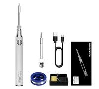 Vegena Saldatore A Stagno Kit, Saldatore Kit, Kit Di Saldatura A Stagno Professionale Set Saldatore Senza Fili, Con Punte Di Saldatura, Filo Di Saldatura, Supporto Per Saldatore, Cavo Di Ricarica