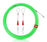 Vegena Sonda Passacavi 40 Metri, Sonda Elettricista 4mm, Molla Elettricista con 2 Molla di Guida, Sonda Passacavi Professionale, Sonda Tiracavi per Cavi Elettricista
