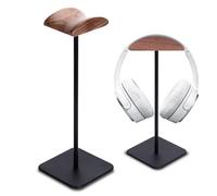 Vegena Supporto Per Cuffie In Legno,Supporto Per cuffie Con Vassoio,Supporto Per Cuffie Da Gioco,Stand Headset Da Gaming Per Cuffie Da Gioco,Cuffie Da Desktop(Nero)