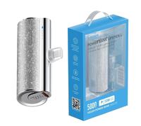 Veger Power Bank Silver W0573 Usb-c Carica Batteria 5000mah Per Oppo A5 Energy