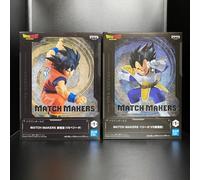 Vegeta & Son Goku Figure Set MATCH MAKERS Dragon Ball Z dal Giappone mai aperto