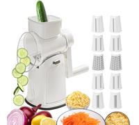 Vegetable Chopper - Onion Cutter | Handheld Mixer | Kitchen Helper Handle For Safely Cutting And Grating Carrots, Onions, Cheese, Fruits, Potatoes, Lemons, Cabbage, Nuts, Vegetables, Fruit Salad