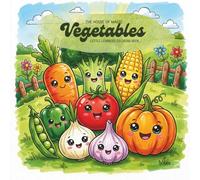 Vegetable Coloring Book for Kids Ages 3-6: 40 Kawaii Veggie Characters - Carrot, Broccoli, Pumpkin, Cucumber and More