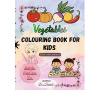 Vegetable Colouring Book For Kids Aged 2-6 years